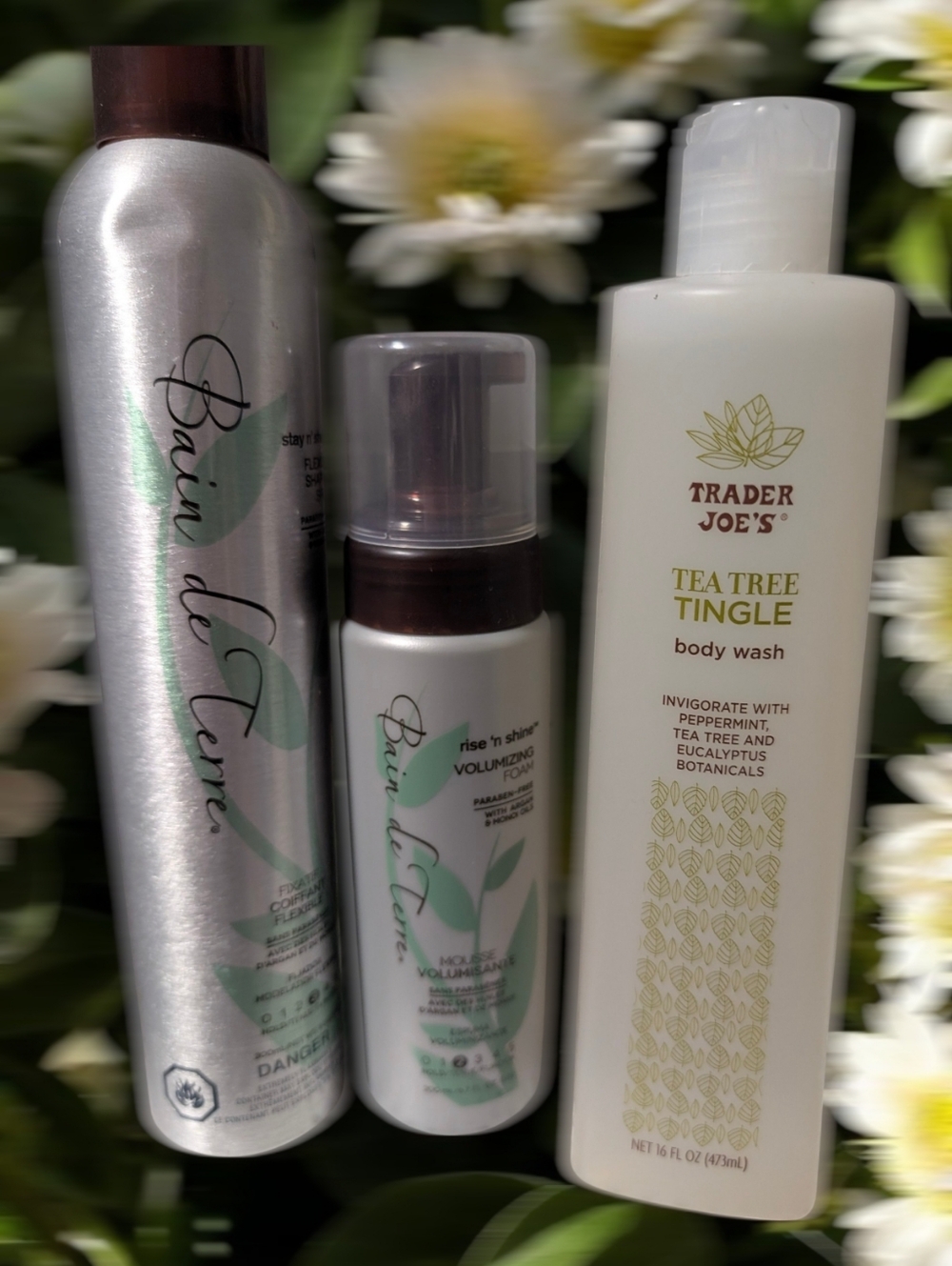 ❤️ Set Of 3 - Tea Tree Tingle Body Wash +  Bain de Terre Mousse + Spray NEW